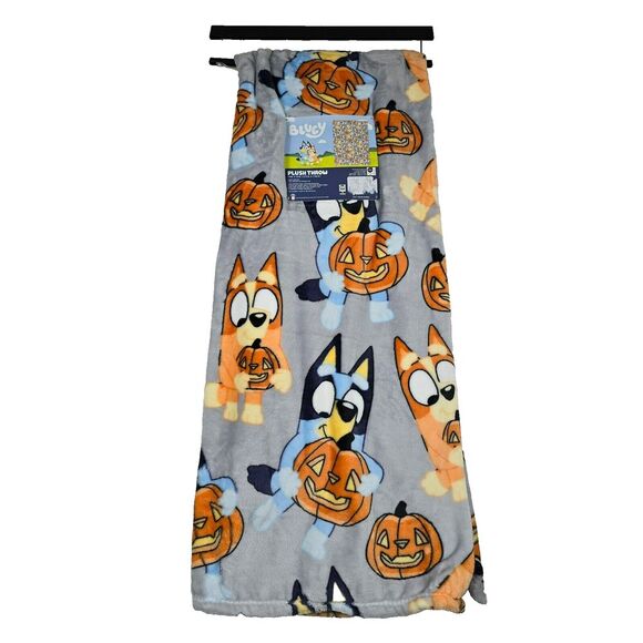 Other - Bluey Halloween 50x70 Inches Pumpkin Plush Throw Blanket New